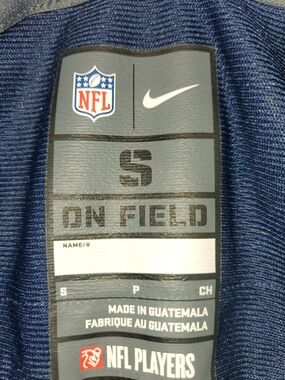 Nike NFL On Field Jersey Tag - Blue